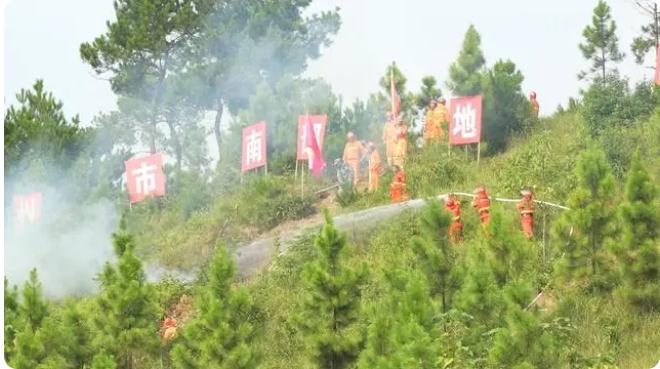 永州市南部地區(qū)(道縣)2023年跨區(qū)域森林火災(zāi)撲救實(shí)戰(zhàn)演練舉行